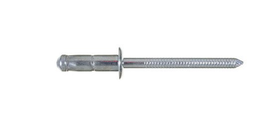 Stelock All Steel Dome Head Rivet - 19.0mm Body Length, Zinc Plated Chromium (Cr) VI Free - Image 1