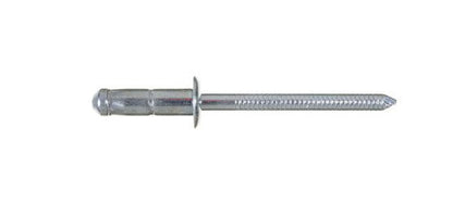 Stelock All Steel Dome Head Rivet - 19.0mm Body Length, Zinc Plated Chromium (Cr) VI Free - Image 1