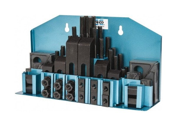 TE-COÂ® 52 Piece M12 x 1.75 Fixturing Step Block Clamp Set - Image 1