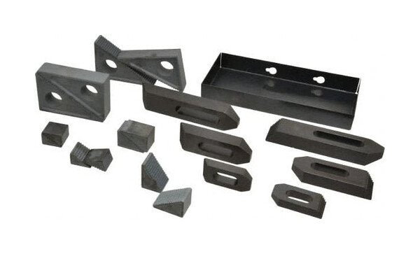 TE-CO Fixturing Step Block and Clamp Set - 13 Piece 1/2 Inch - Image 1