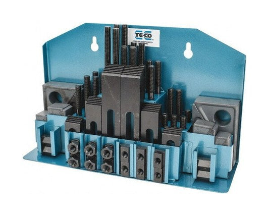 TE-COÂ® 52-Piece M10 x 1.5 Fixturing Step Block & Clamp Set - Image 1