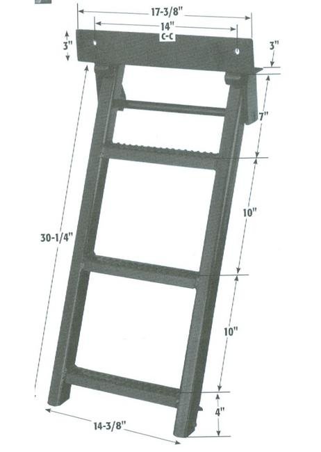 3-Step Truck Ladder for Safe Trailer Access - Image 3