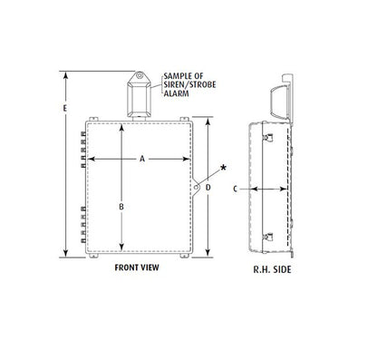 STI-7531 Automated External Defibrillator Protective Cabinet - Image 2