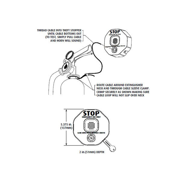 STI-6200R Fire Extinguisher Theft Stopper® Alarm - Image 2