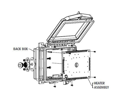 STI-7510F-HTR Heated Polycarbonate Enclosure - Image 2