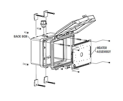 STI-7511A-HTR Heated Polycarbonate Enclosure - Image 2