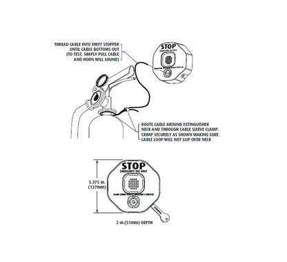 STI-6200WIR8 Fire Extinguisher Theft Stopper® Alarm - Image 2