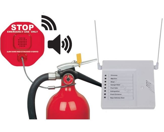 STI-6200WIR8 Fire Extinguisher Theft Stopper® Alarm - Image 1