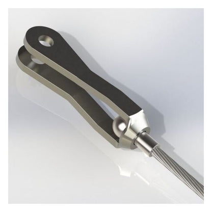 0.093 (in) Width Military Speciation (MS) Stainless Steel Strap Forks - Image 1