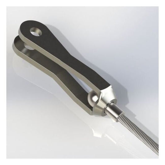 0.093 (in) Width Military Speciation (MS) Stainless Steel Strap Forks - Image 1