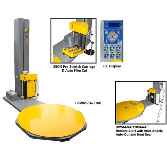 Heavy-Duty 59 Inch Automatic Stretch Wrap Machine with Remote Start - Image 1