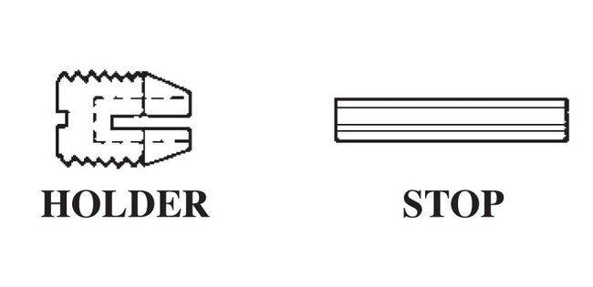 Capacitor Discharge Weld Gun Shaft Stops & Holder - Image 2