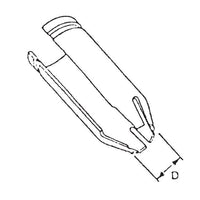 2-Inch Long Split Ferrule Grips