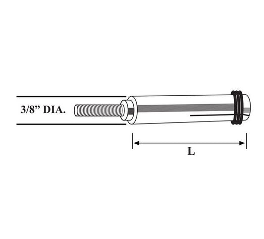 3/8 Inch Euro 'S' Collet Stud for CD Welding - Image 1