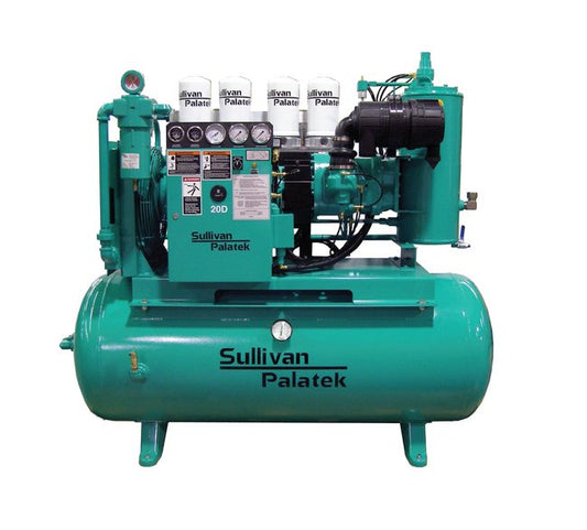 Sullivan-Palatek 95 acfm Industrial Air Compressor with Desiccant Dryer - Image 1