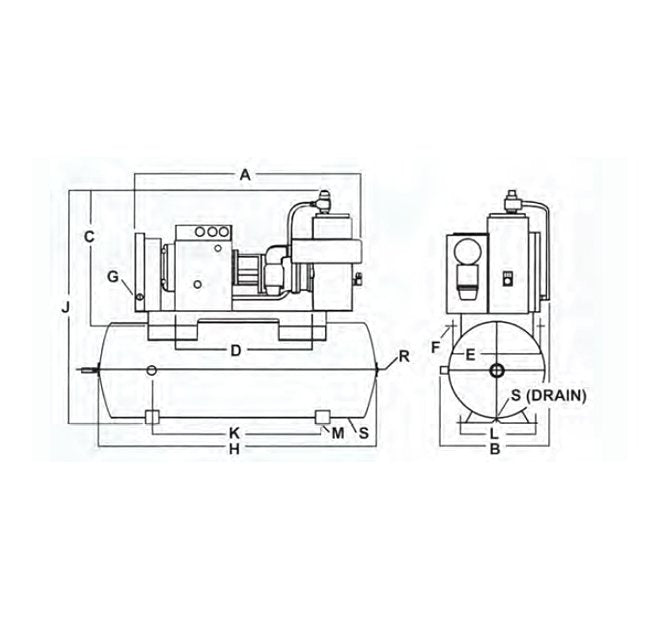 Sullivan-Palatek® D Series 20 HP Rotary Screw Air Compressor - Image 2