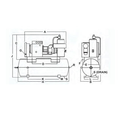 Sullivan-Palatek® D Series 20 HP Rotary Screw Air Compressor - Image 2
