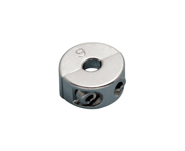 Stainless Steel 2 Part Wire Clamp for Architectural & Shelving Applications - Image 1