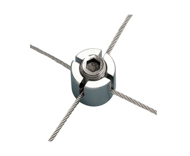 Suncor Standard Cross Wire Clamp - Stainless Steel, 1/8"-1/4" - Image 1