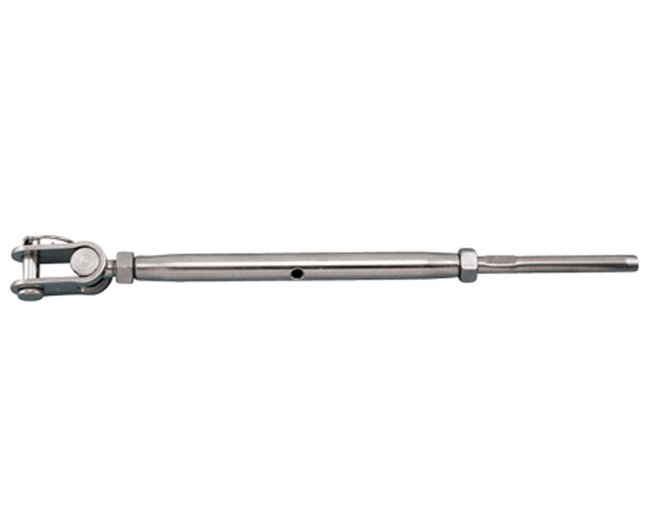 Grade 316 Stainless Steel Closed Body Toggle Swage Stud Turnbuckle - Image 1