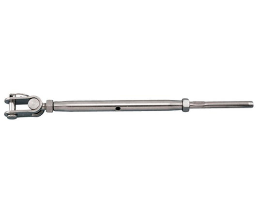 Grade 316 Stainless Steel Closed Body Toggle Swage Stud Turnbuckle - Image 1