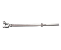 316 Stainless Steel Closed Body Jaw and Swage Stud Turnbuckle - Marine Grade