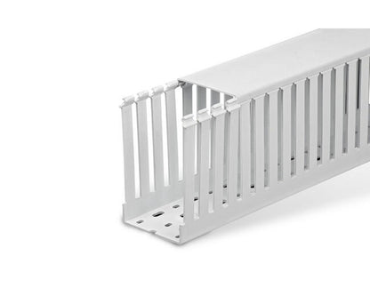 Gray T1 Standard Finger Wiring Duct - 3x2.25 in - Image 1