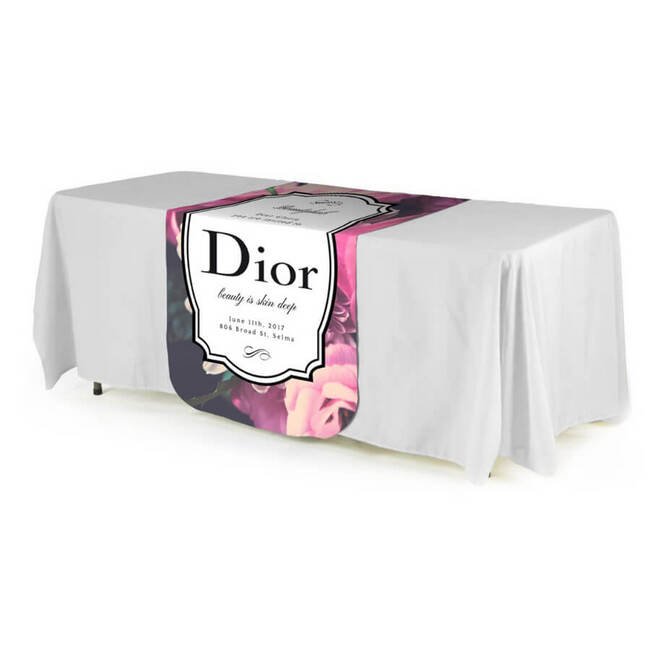 Customizable 2x6 ft Round Table Runner - Image 1