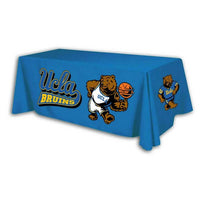 Customizable 6 ft Polyester Table Throw - 3 Sided