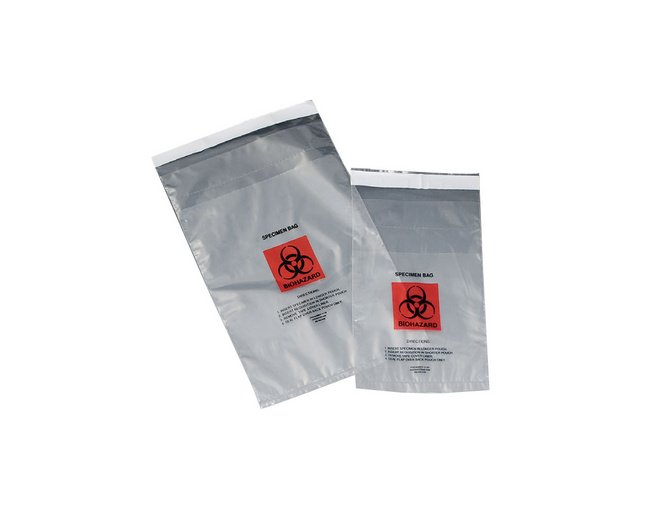 8-Inch Tamper-Evident Specimen Handling Bag with Pouch - Image 1