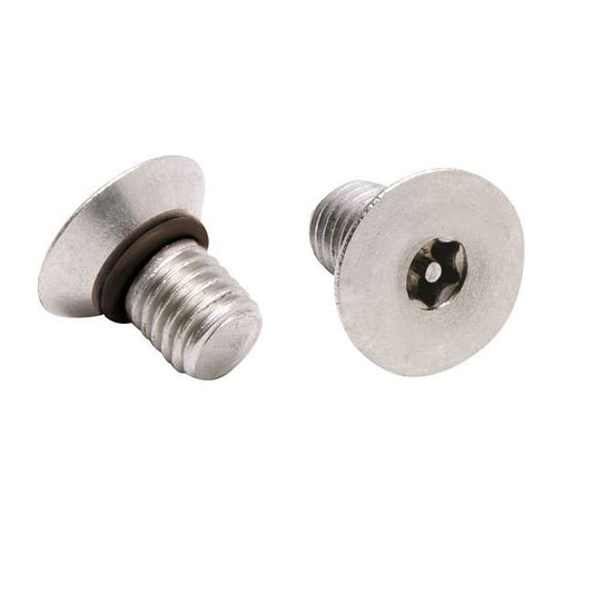 6 Lobe Flat Head Tamperproof Seal Screw with Buna O-Ring - Image 1