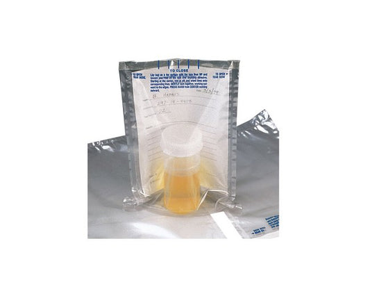 Tamper-Evident Leakproof Specimen Bag with Pouch - 6in Width - Image 1