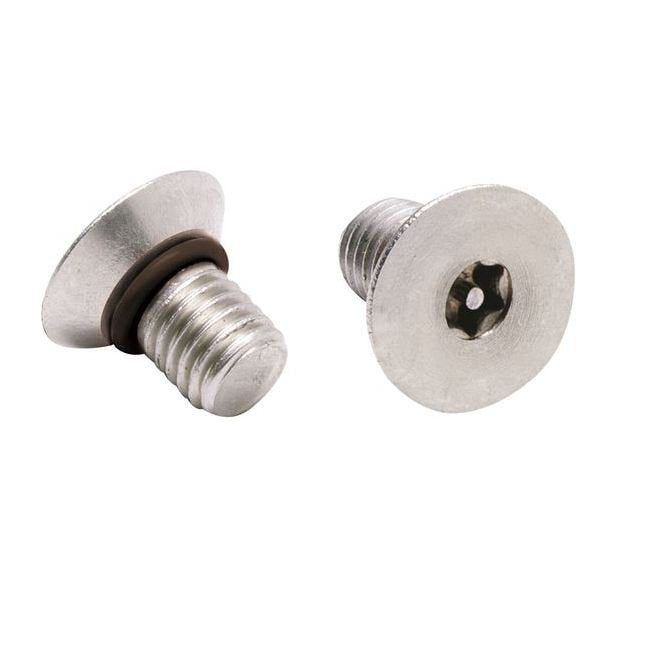 Viton O-Ring 6 Lobe Flat Head Tamperproof Seal Screw 18-8 Stainless Steel T-20 Drive - Image 1