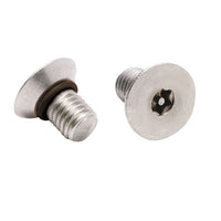 Viton O-Ring 6 Lobe Flat Head Tamperproof Seal Screw 18-8 Stainless Steel T-20 Drive