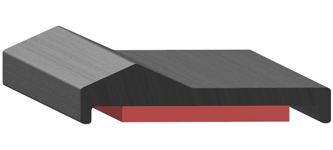 Uni-Grip 0.562" x 0.167" Rubber Tape Seal - Image 1