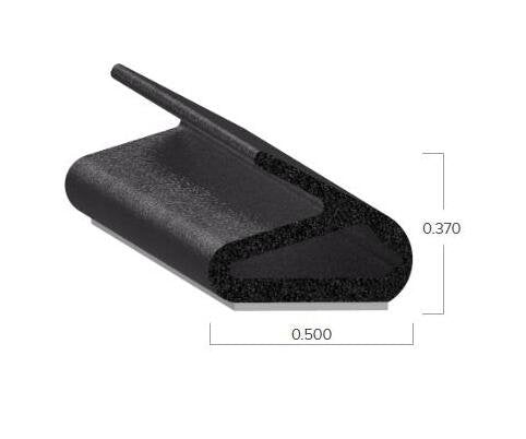 Uni-Grip 0.500 Inch Rubber Sponge Tape Seal - Image 2