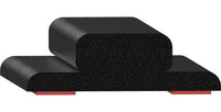 Uni-Grip 2.500in x 0.750in Rubber Tape Seal with 3M Heat-Activated Tape