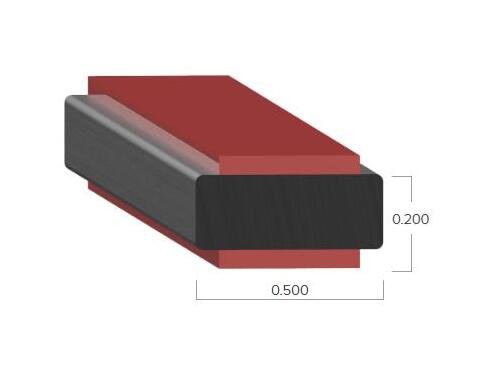 Uni-Grip 0.500"x0.200" Tape Seal with 3M Heat-Activated Tape - Image 2