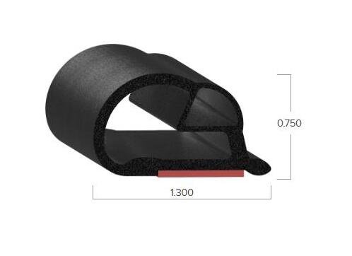 Uni-Grip 1.300" x 0.750" Tape Seal with 3M Heat-Activated Tape - Image 2