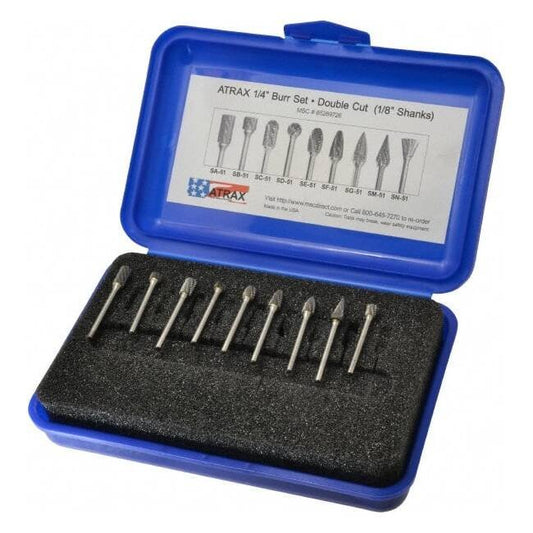 Atrax 9-Piece Tungsten Carbide Tap, Die, and Drill Set - Image 1
