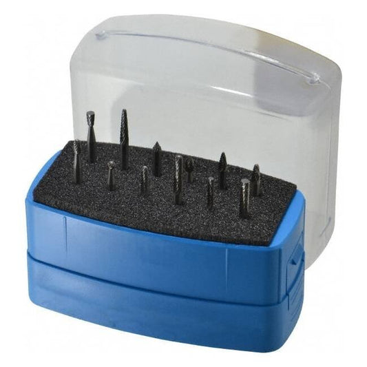 USA-Made Solid Carbide Tap, Die & Drill Set - 12 Piece 1/8" Shank - Image 1