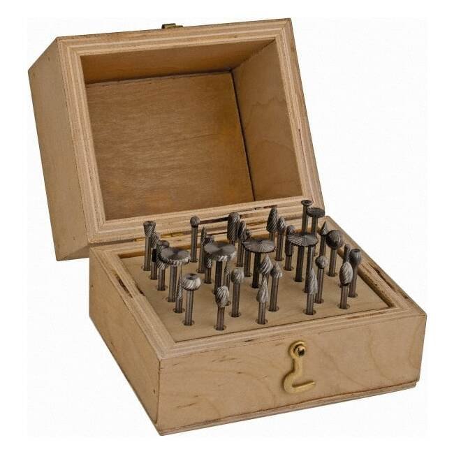 USA-Made 34-Piece 1/8in Shank Tap, Die, and Drill Set - Image 1