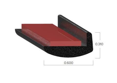 Uni-Grip 0.600 x 0.310 Tape Seal with 3M Heat-Activated Tape - Image 2