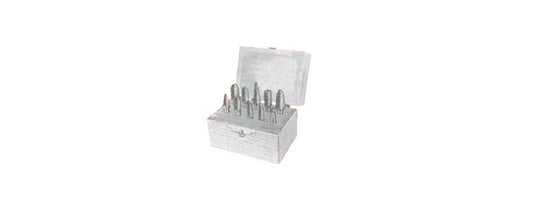 Rico Solid Carbide Burr Tap, Die, and Drill Set - 1/4 Inch Steel Shank - Image 1