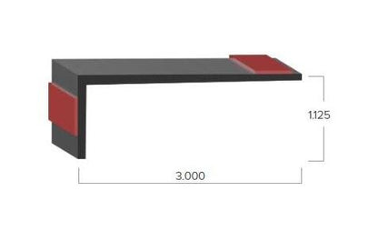 Uni-Grip 3.000" x 1.125" Rubber Tape Seal - Image 2