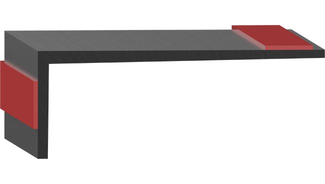 Uni-Grip 3.000" x 1.125" Rubber Tape Seal - Image 1