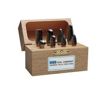 SGSPRO 8-Piece Tungsten Carbide Tap, Die & Drill Set - 3/16in Shank - Image 1