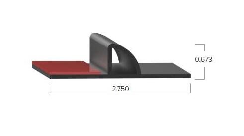 Uni-Grip 2.750x0.673 in Rubber Tape Seal - Image 2