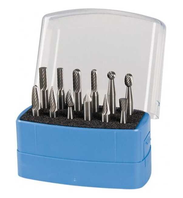 USA-Made Solid Carbide Tap, Die, and Drill Set - 12 Piece 1/4 Inch Shank - Image 1