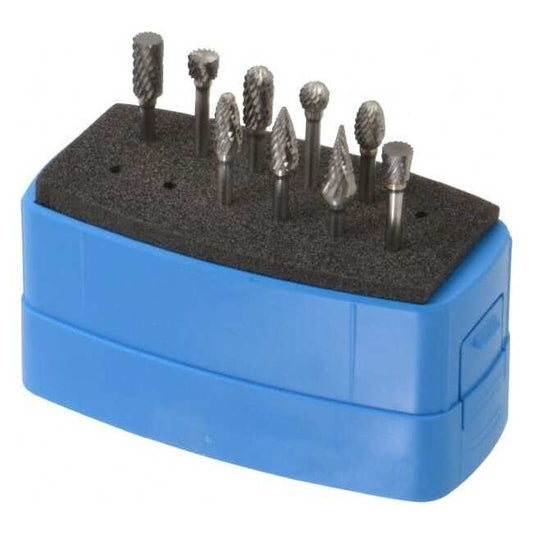 USA-Made 9 Piece 1/8 Inch Solid Carbide Tap, Die, Drill Set - Image 1